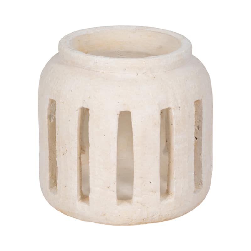 Sagebrook Home Lantern Hurricane With Open Slats Terracotta Lanterns Decor