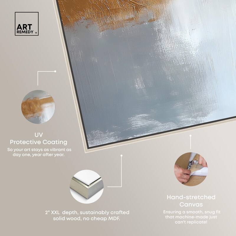 Serenity in Gold I Canvas Set of 2 by Art Remedy