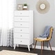 preview thumbnail 1 of 29, Prepac Milo Mid Century Modern Tall 6-Drawer Chest White