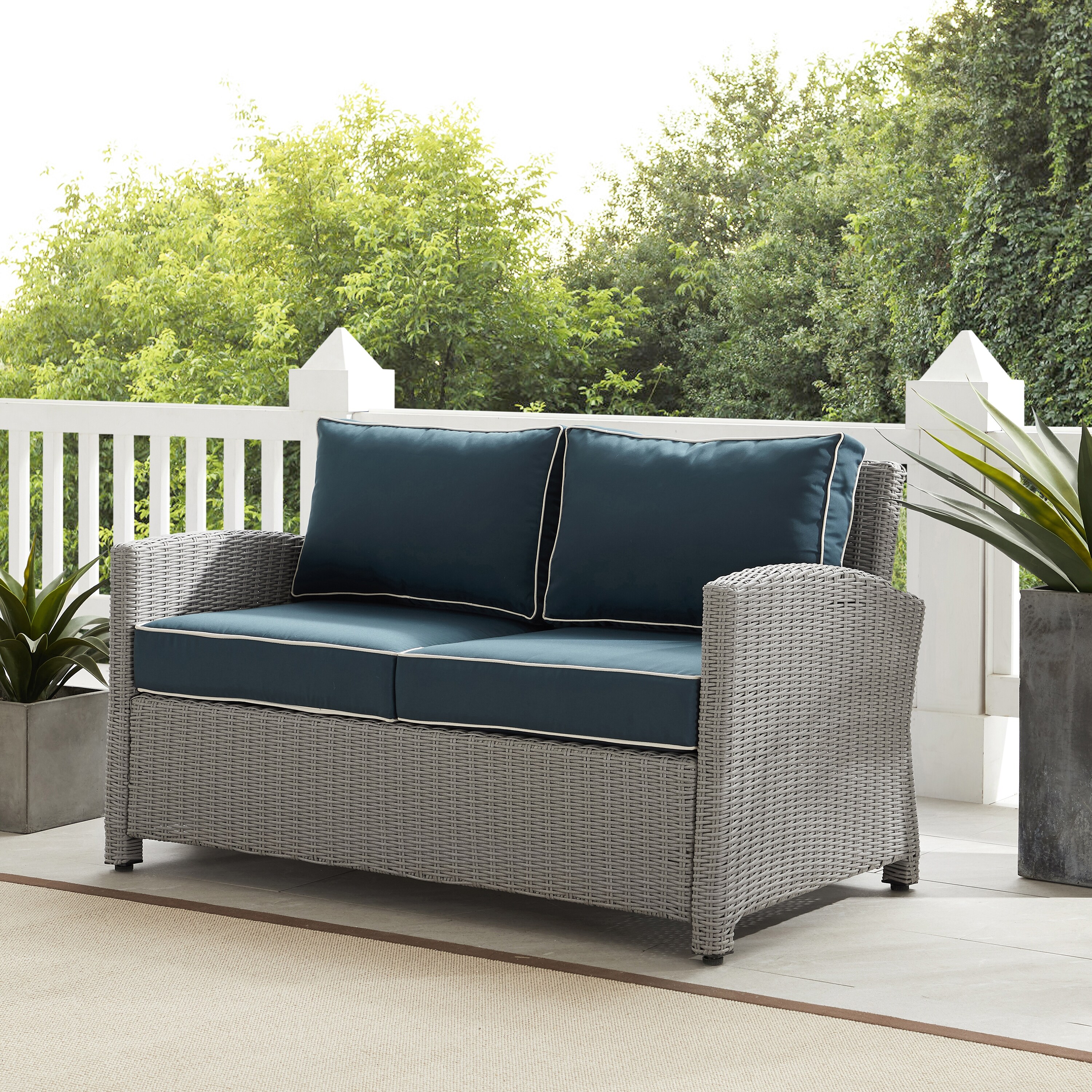 Capella outdoor wicker sofa 2025