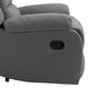 preview thumbnail 27 of 101, Overstuffed Cotton Corduroy Manual Pushback Recliner with Wide Armrest