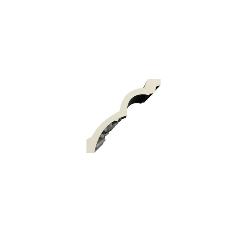 4"H x 4"P x 5 1/2"F x 96"L Frisco Crown Moulding - 1-Pack