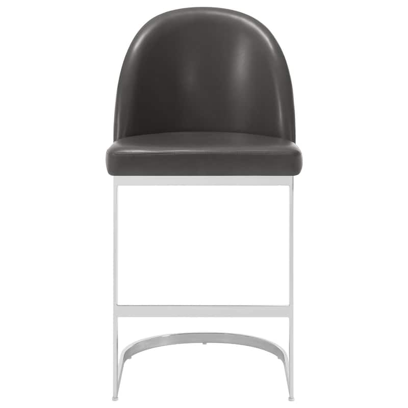 26" Upholstered Counter Stool/ Bar Stools with Metal Legs - 38.8"H x 17.9"W x 20.9"D