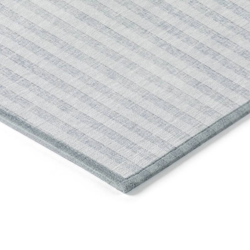 Machine Washable Indoor/Outdoor Contemporary Mod Chantille Rug