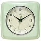 preview thumbnail 31 of 63, Infinity Instruments Retro 9.25-inch Square Wall Clock - 9.25 x 1.875 x 9.5 Light Green