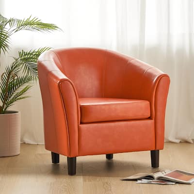 Napoli Transitional Bonded Leather Club Chair by Christopher Knight Home