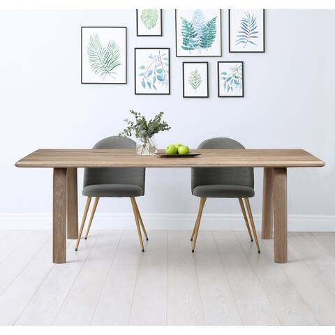 Macari Marg Scandinavian Solid Wood Dining Table