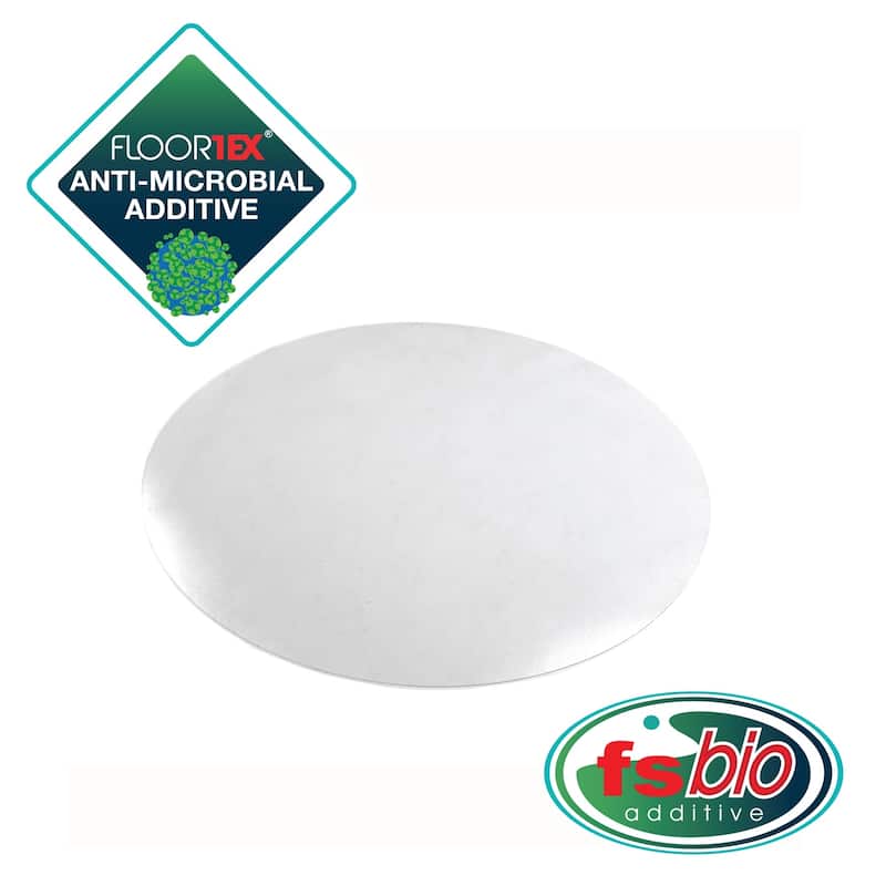 Desktex® Pack of 2 Anti-Microbial Circular Desk Mats -12" Diameter - 12"x12"