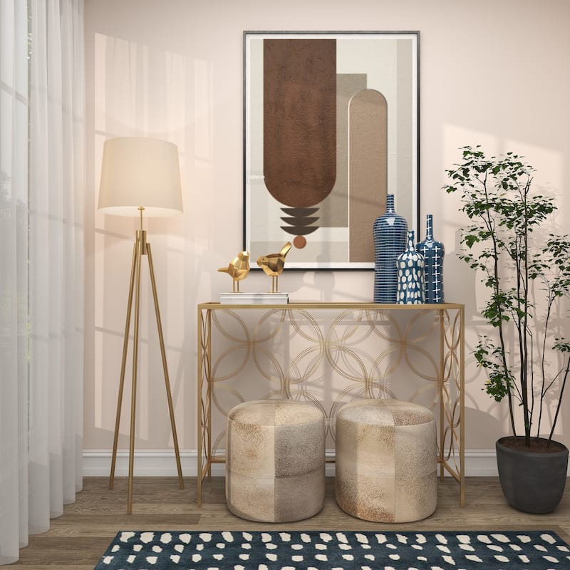 CosmoLiving by Cosmopolitan Gold or Gray Polystone Bird Decorative Sculpture with Origami Accents (Set of 2)