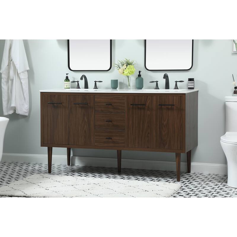 Fern 60 Inch Double Bathroom Vanity