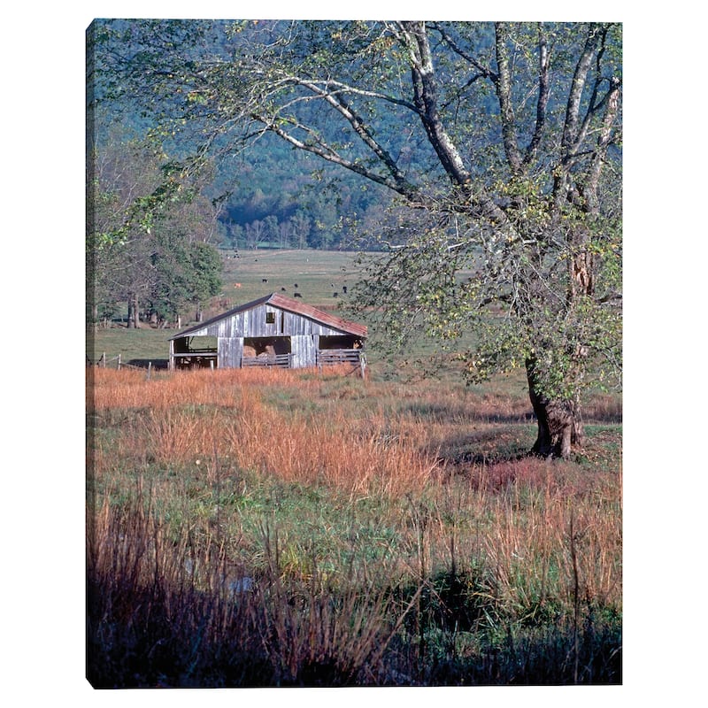 Hay Barn by J.D. McFarlan Canvas Art Print