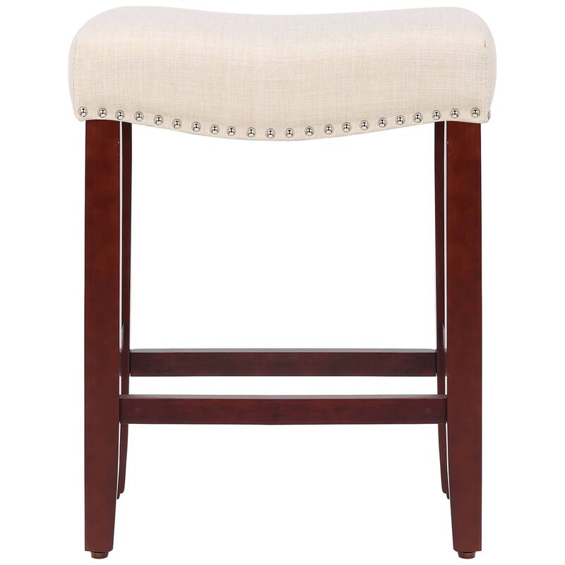 Jameson Upholstered Polyester Cherry 24 Inch Counter Stool