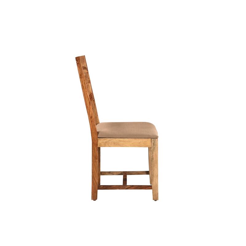 Avenue 9-piece Upholstered Live Edge Solid Wood Dining Set