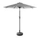 preview thumbnail 69 of 69, Lopes 9-foot Patio Umbrella with Bronze Finish Base Weight Stand Included