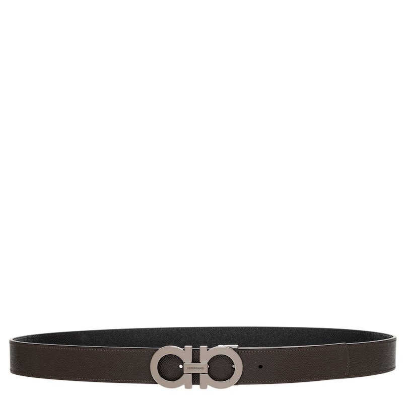 Ferragamo Men's Reversible Gancini Belt 1.3" Wide - 110