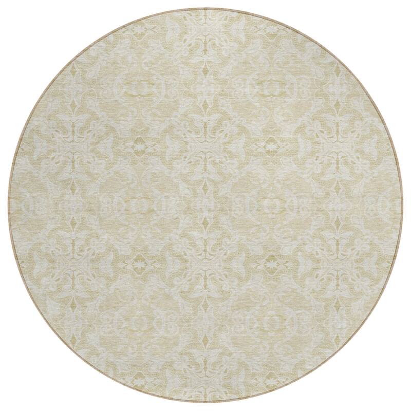 Machine Washable Indoor/ Outdoor Chantille Traditional Medallions Rug