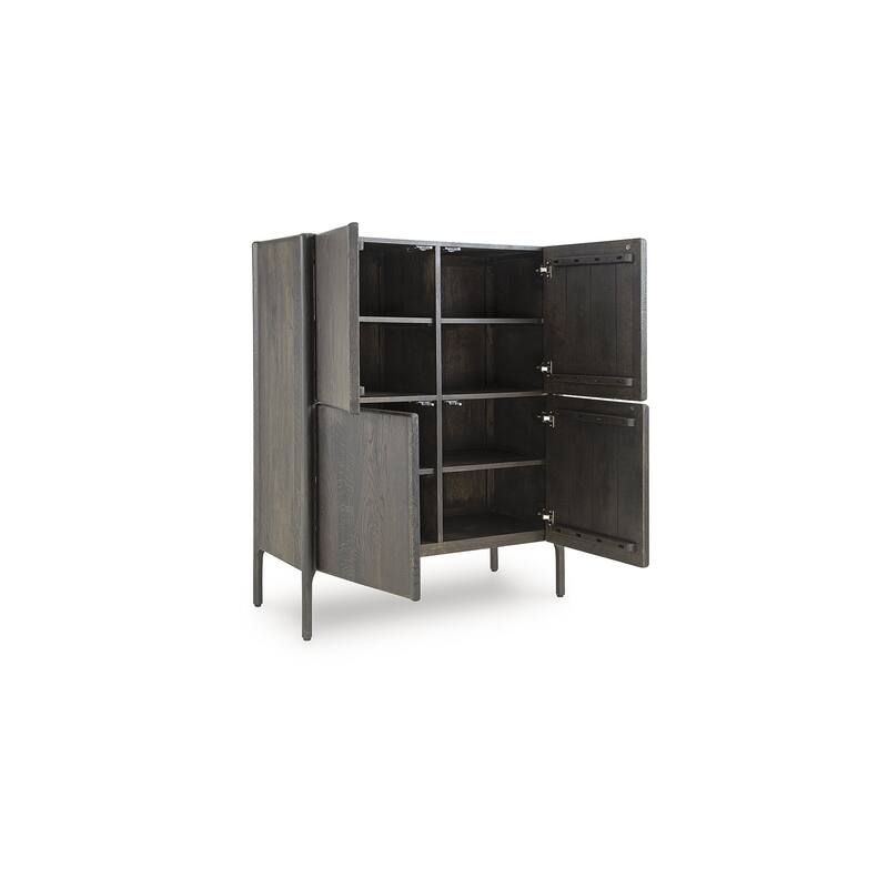Signature Design by Ashley Orsonal Dark Brown Accent Cabinet - 39.5" W x 17.75" D x 51" H