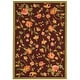 preview thumbnail 69 of 104, SAFAVIEH Handmade Chelsea Alexandr Floral French Country Wool Rug 3'9" x 5'9" - Burgundy