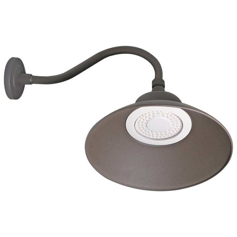 LED Gooseneck 30W/40W/50W CCT Selectable 3K/4K/5K Bronze 120-277V With Photocell