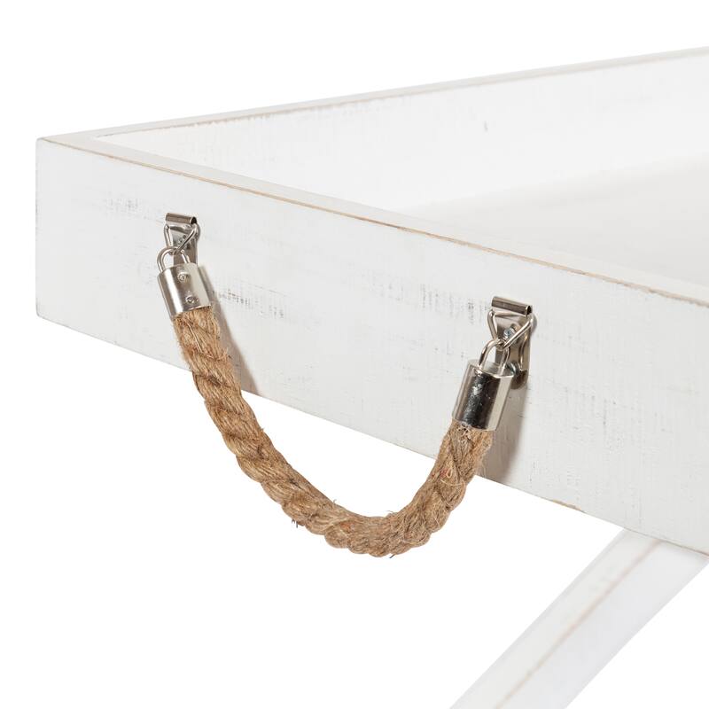 Kate and Laurel Bayville Wooden Tray Coffee Table - 32x16x18