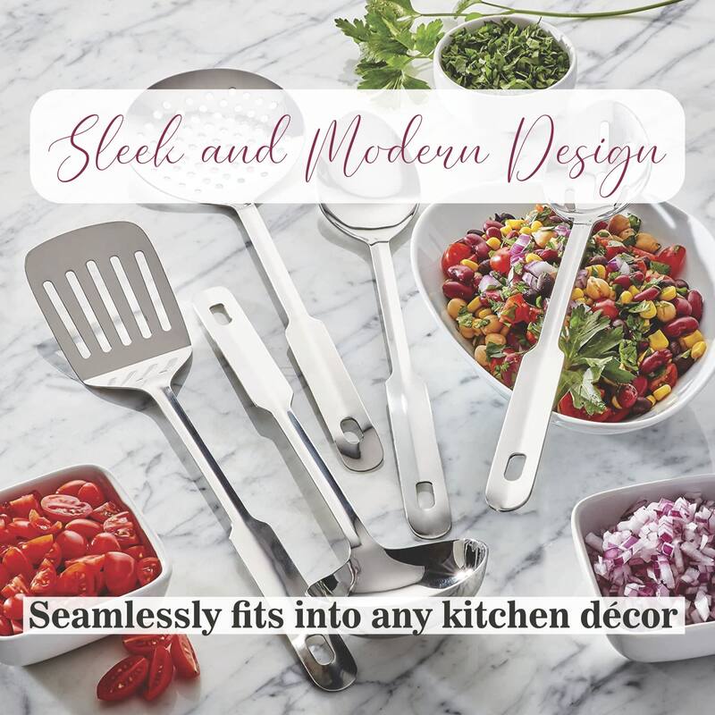 Amco 5 Piece Utensil Set - 14 in