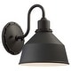 preview thumbnail 1 of 2, The Great Outdoors Mantiel Single Light 9-3/4" High Outdoor Wall Black