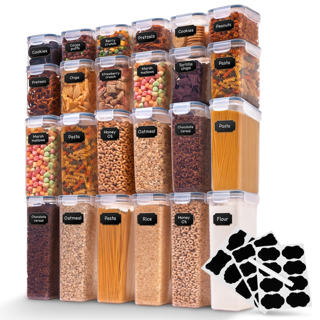 Cheer Collection Set of 24 Airtight Food Storage Containers