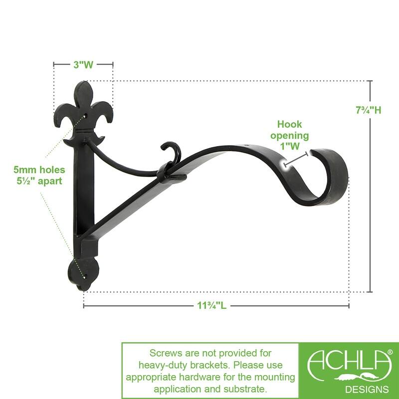 Achla Designs Fleur De Lis Heavy Duty Wall Bracket