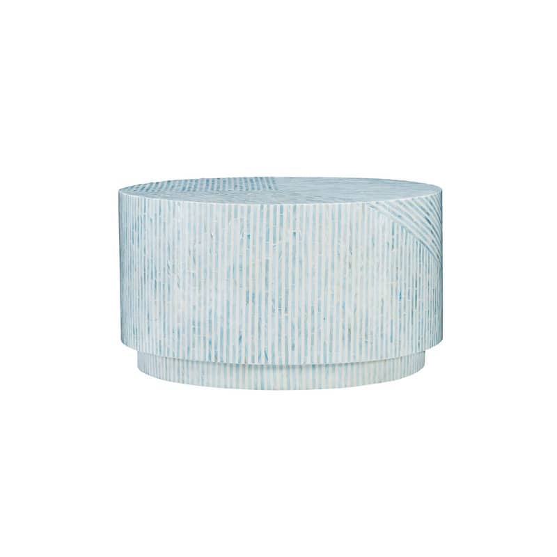 Capiz Mosaic Coffee Table - Blue