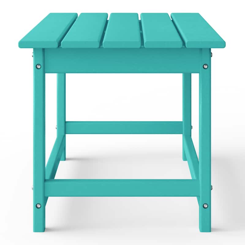Laguna Hdpe All Weather Outdoor Patio Rectangular Coffee Table