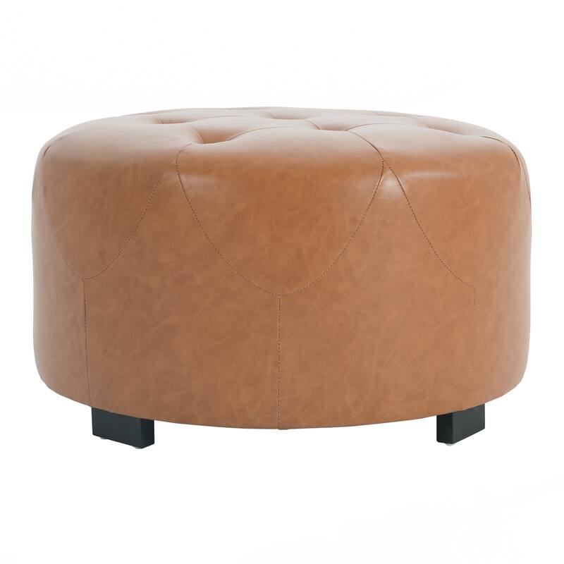 Upholstered Round Ottoman
