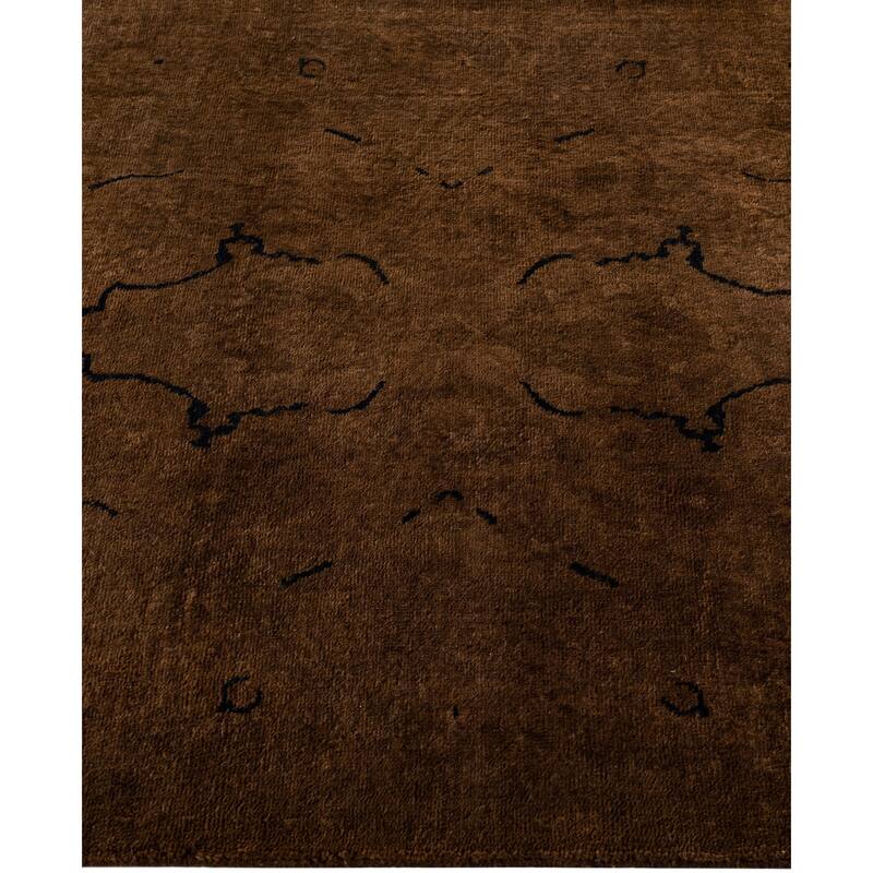 Overdyed One-of-a-Kind Hand-Knotted Area Rug - Brown - 3' 1" x 5' 2"