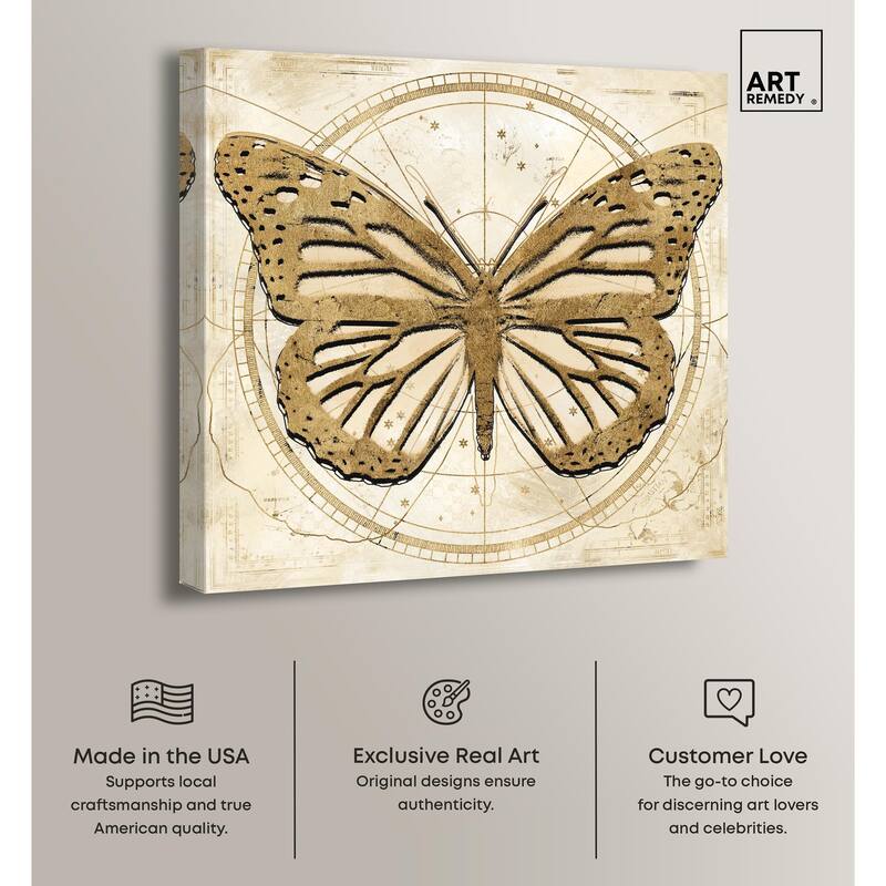 Astro Fluttering Wings Canvas by Art Remedy, Gallery Wrapped