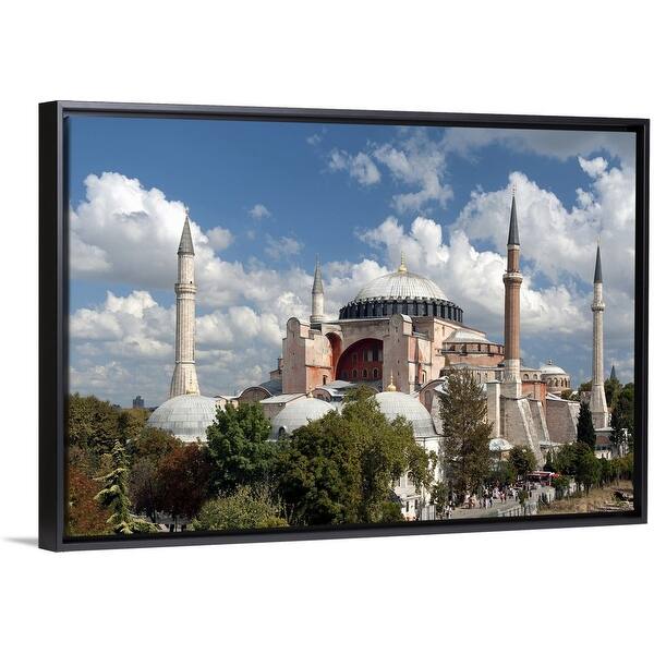 Shop Hagia Sophia Istanbul Turkey Black Float Frame Canvas Art