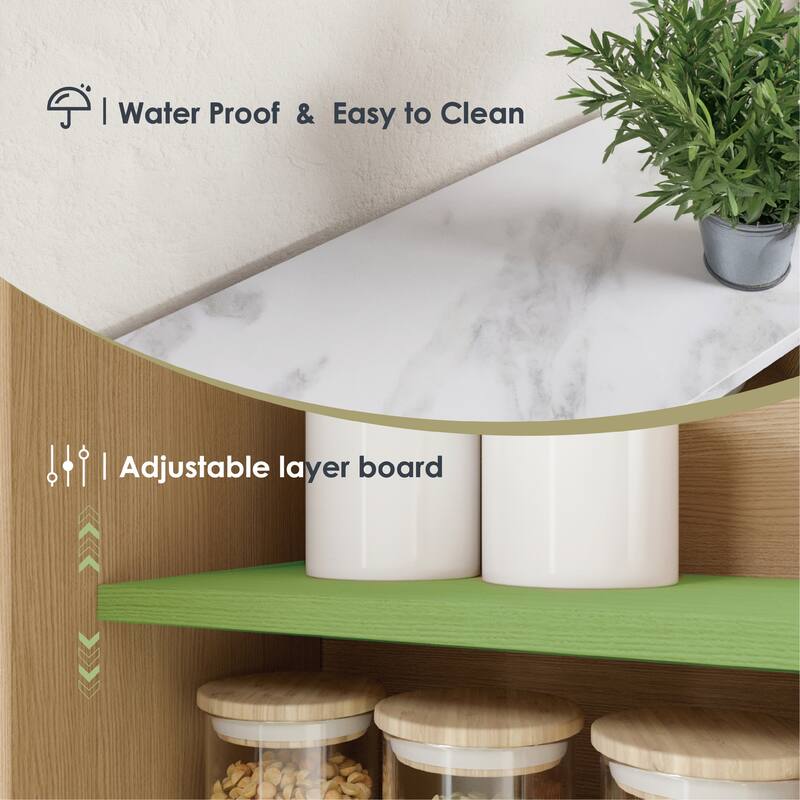 Modern Wall-Mounted Bathroom Cabinet with Adjustable Shelf