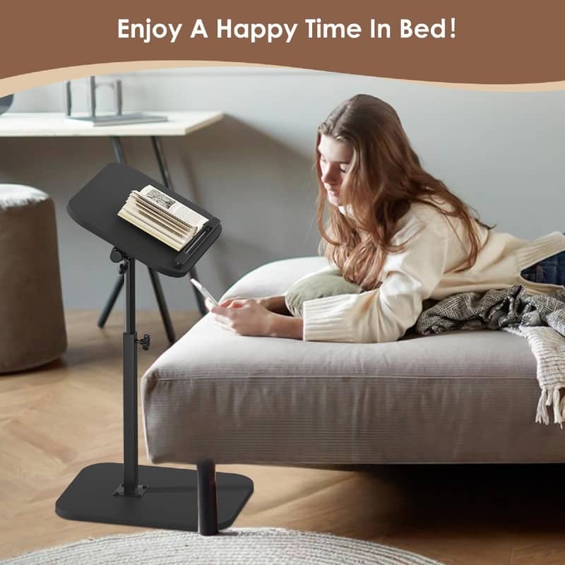Sofa Couch Arm Table Tv Tray Small Bed Stand - 15.74"D x 10.62"W x 30"H