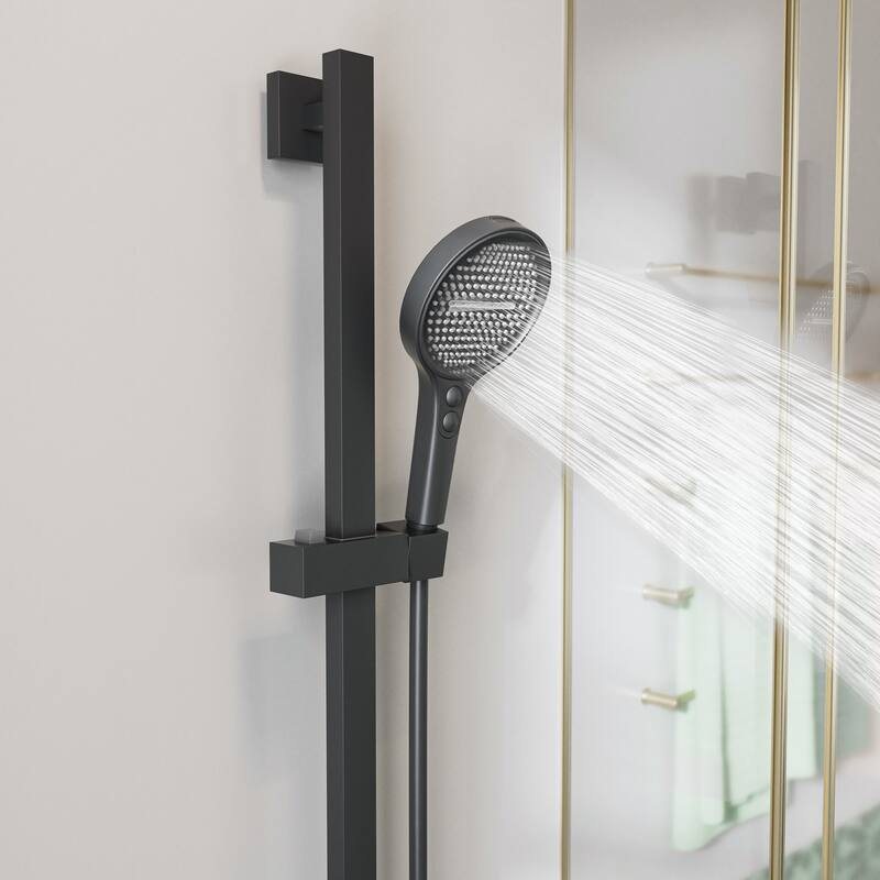 Modland 2-Function Wall Mount Shower System with 3-Mode Handheld Shower & Tub Filler Spout