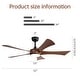 preview thumbnail 67 of 67, 52" Noiseless Ceiling Fan with Integrated LED Light Blades Reversible and Remote Control, Smart Optional