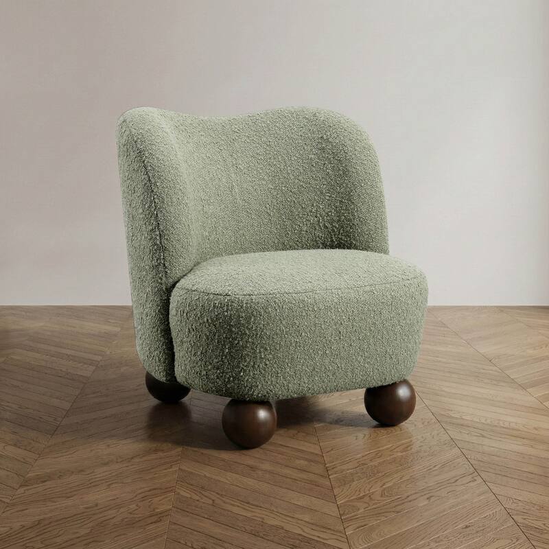 Furniture of America Velra Modern 28-inch Boucle Wing Accent Chair - Green