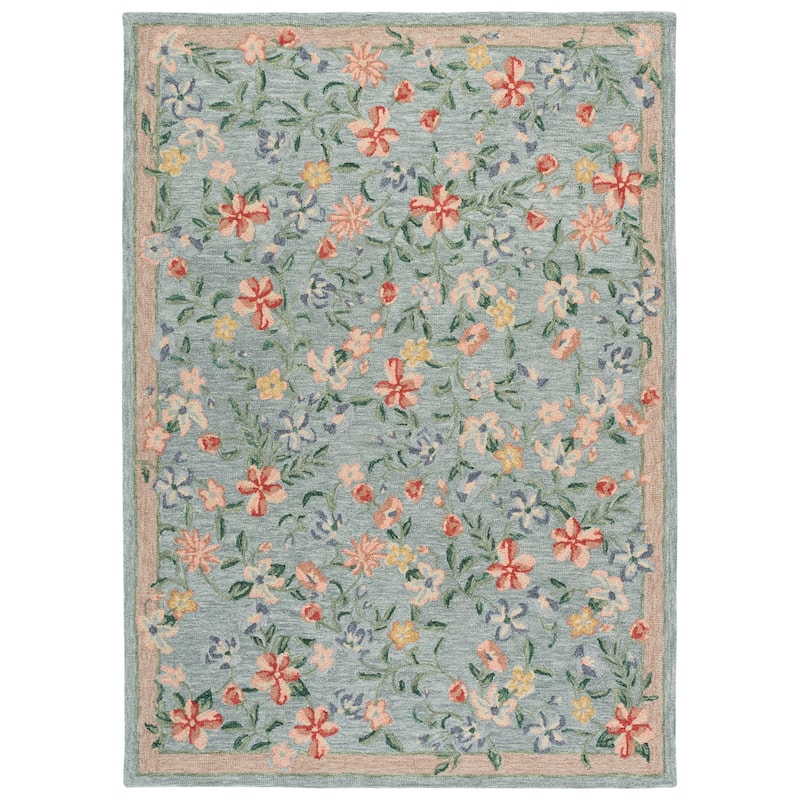 Martha Stewart by SAFAVIEH Handmade Wybke Wool Rug - 6' x 9' - Green/Rust