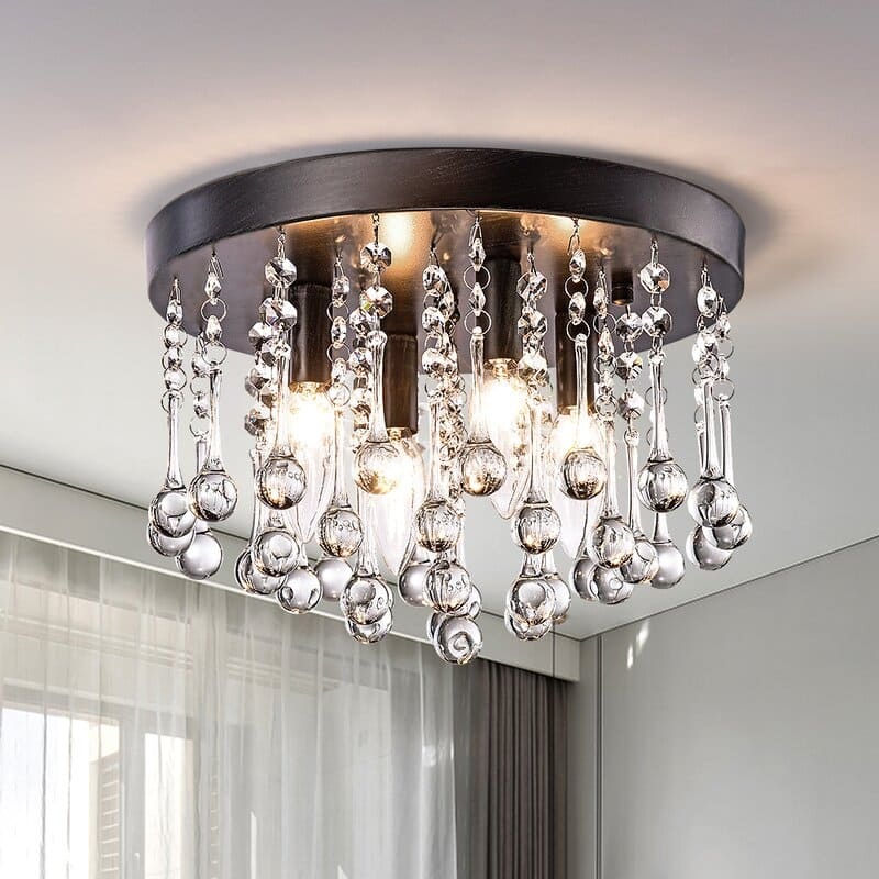 Maxax 4 - Light 11.8'' Chandelier Style Tiered Flush Mount