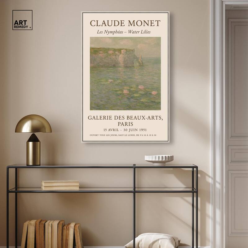 Water Lilies Canvas Vintage Art by Art Remedy