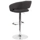 preview thumbnail 77 of 92, Chrome Upholstered Height-adjustable Rounded Mid-back Barstool