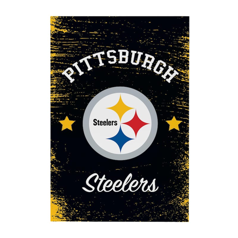 Pittsburgh Steelers Wooden Door Decor Wall Sign - Multi-Color