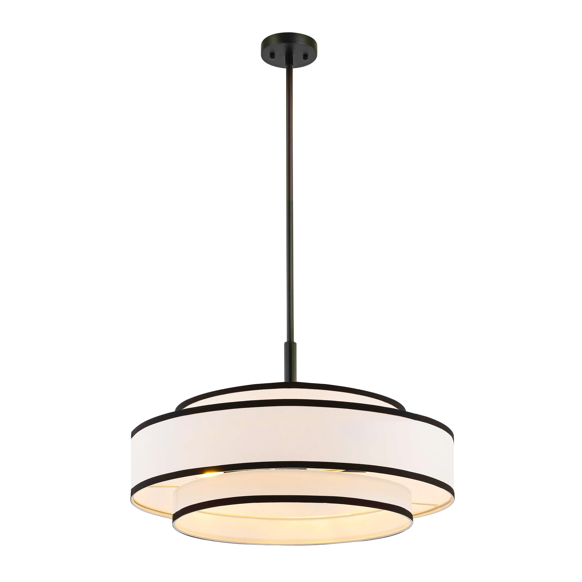 GetLedel 5-Light Double Shaded Drum Chandelier - On Sale GetLedel 5-Light Double Shaded Drum Chandelier - On Sale