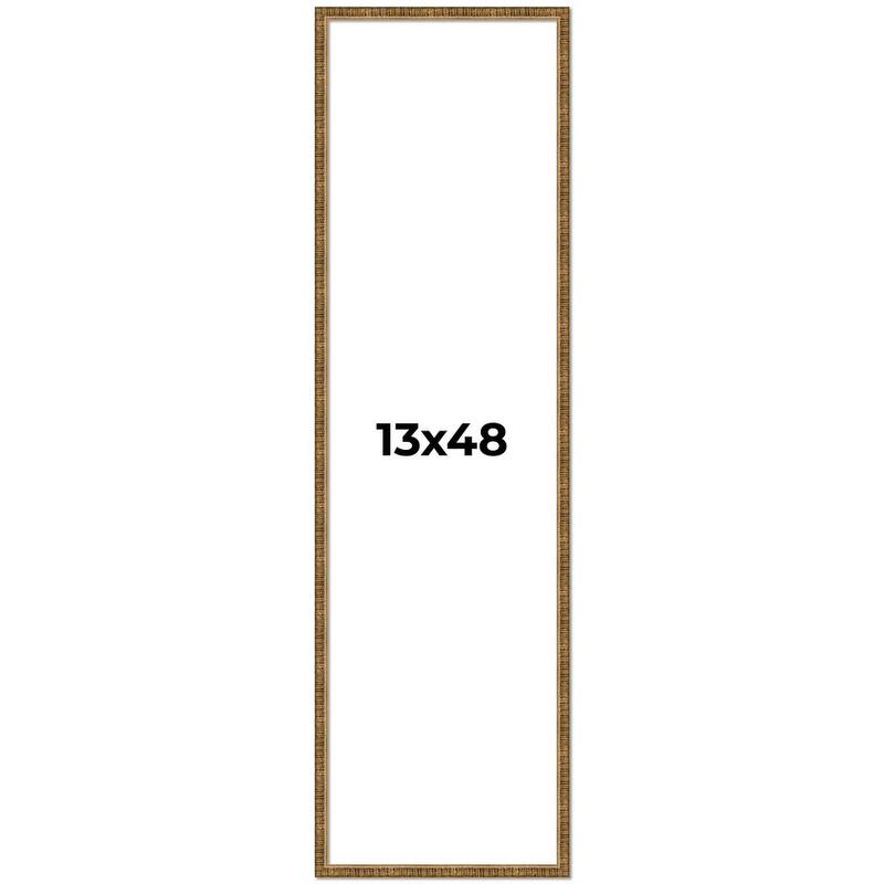 13x48 Frame Gold Picture Frame - Complete Modern Photo Frame Includes