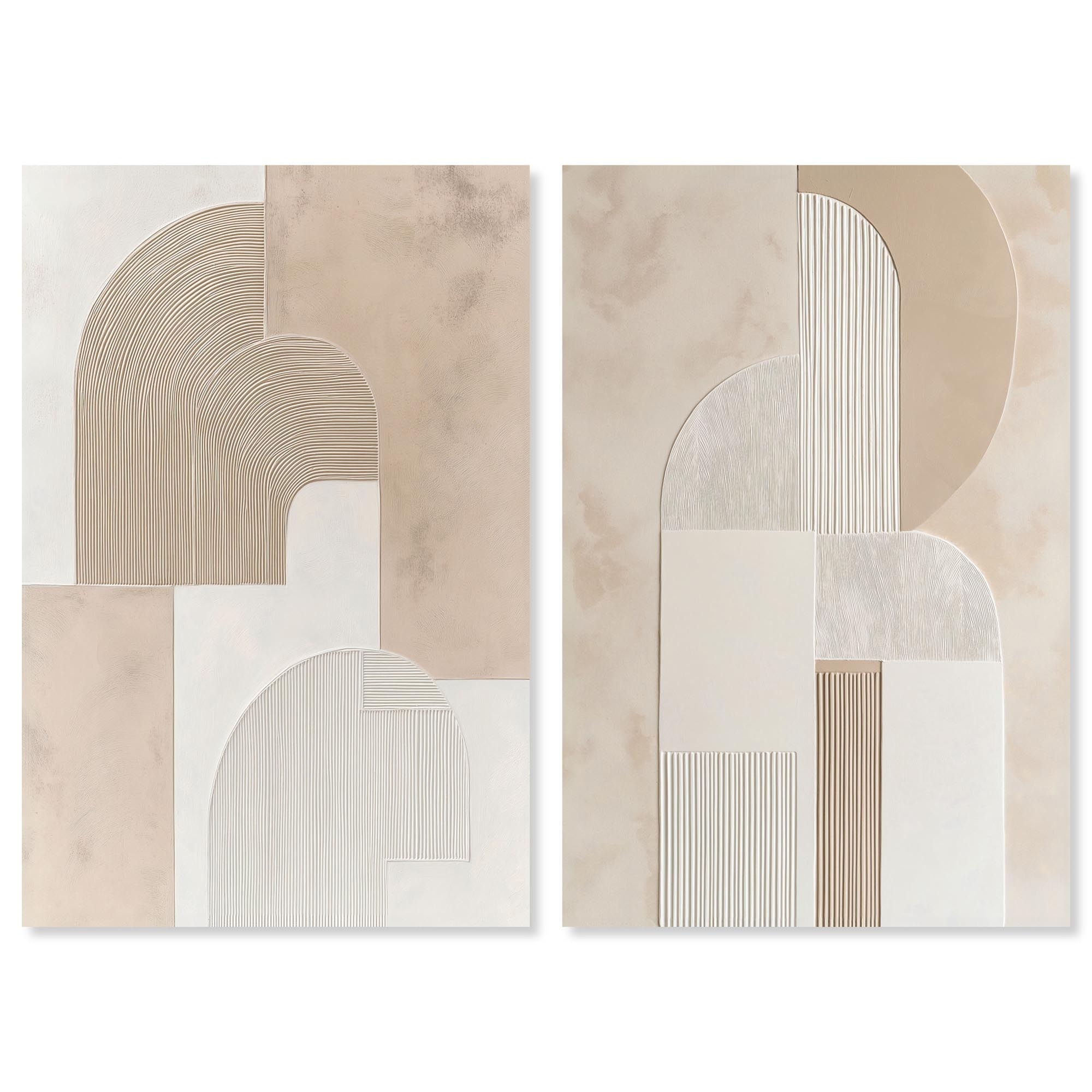 Golden Luxe Glam Room Art 2 Panel Set Canvas Print by Art Remedy