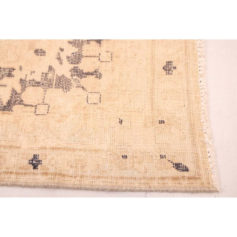 ECARPETGALLERY Hand-knotted Antalya Vintage Dark Grey Wool Rug - 9'10 x 12'10