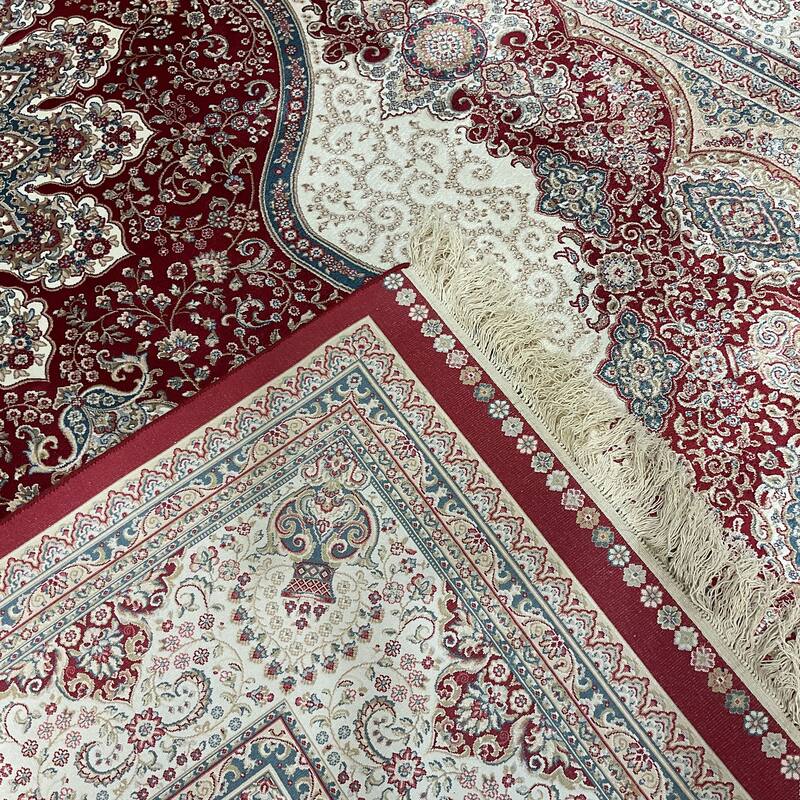 HERAT ORIENTAL Handmade 6'5" x 9'10" Kashmiri Silk Rug - 6'5" x 9'10"