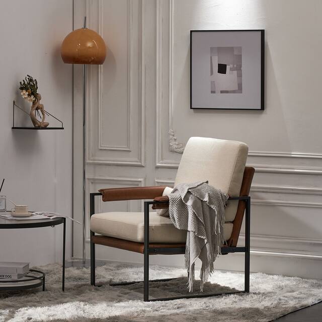 Single Iron Frame Indoor Leisure Chair